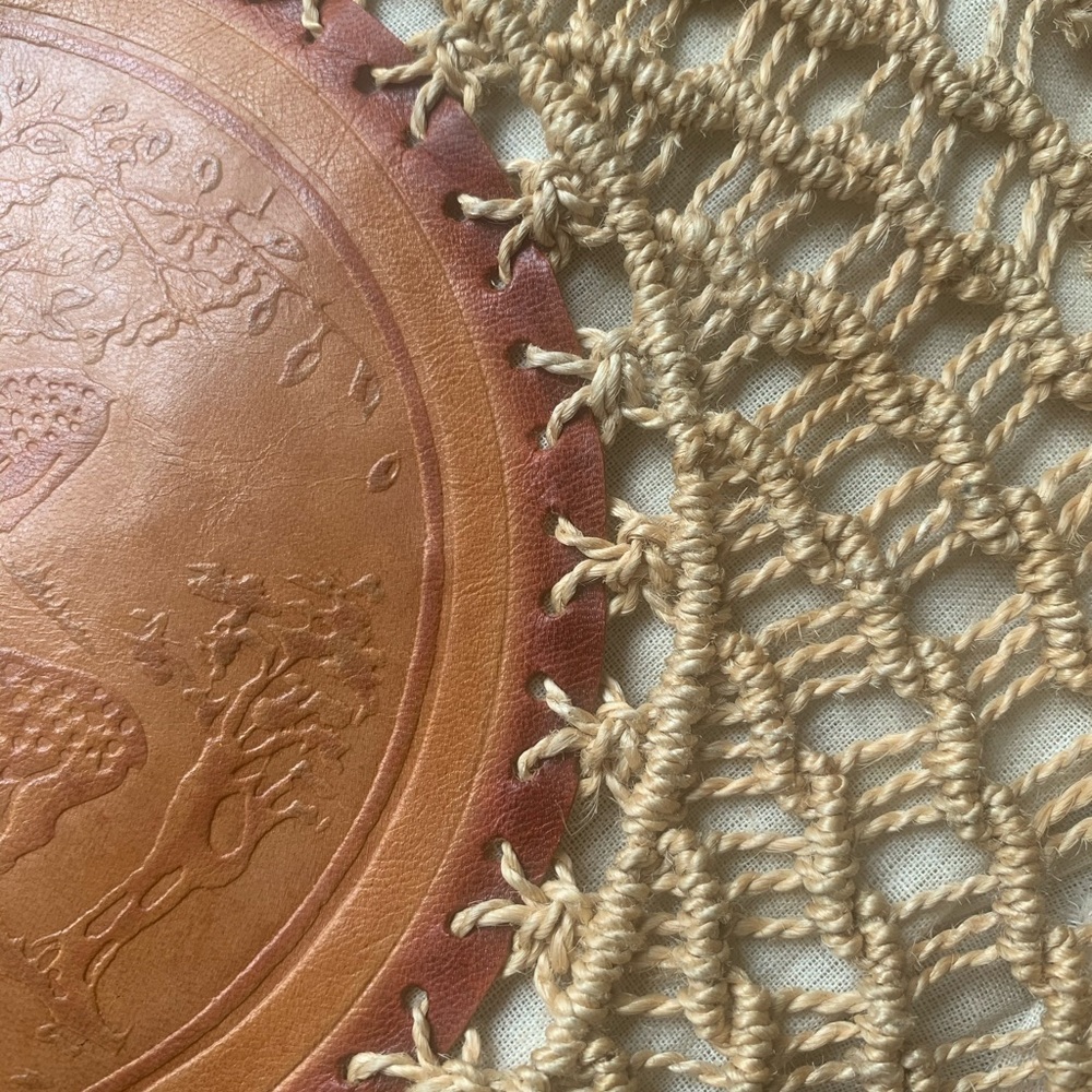 Vintage Woven Hemp Leather Tote - Picture 9 of 9